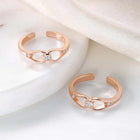 Glam CZ Toe Rings | Sparkling Foot Jewellery by Peora

