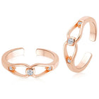 Glam CZ Toe Rings | Sparkling Foot Jewellery by Peora

