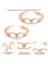 Sparkling CZ Toe Rings