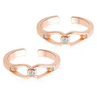 Glam CZ Toe Rings | Sparkling Foot Jewellery by Peora


