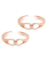 Sparkling CZ Toe Rings