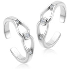 Glam CZ Toe Rings | Sparkling Foot Jewellery by Peora

