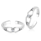 Glam CZ Toe Rings | Sparkling Foot Jewellery by Peora

