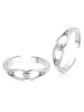 Sparkling CZ Toe Rings