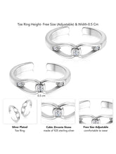 Sparkling CZ Toe Rings