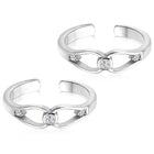 Glam CZ Toe Rings | Sparkling Foot Jewellery by Peora

