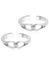 Sparkling CZ Toe Rings