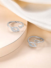 Leafy CZ Toe Rings