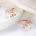 Petals CZ Toe Rings | Delicate Floral Foot Jewellery by Peora

