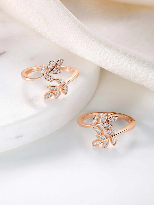 Petals CZ Toe Rings | Delicate Floral Foot Jewellery by Peora


