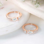 Sparkling Elegant CZ Toe Rings - Rose Gold