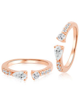 Elegant CZ Toe Rings