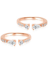 Elegant CZ Toe Rings