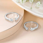 Sparkling Elegant CZ Toe Rings - Silver