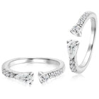 Sparkling Elegant CZ Toe Rings - Silver