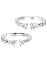 Elegant CZ Toe Rings