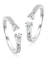 Elegant CZ Toe Rings