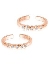 Sophisticated CZ Toe Rings