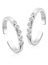 Sophisticated CZ Toe Rings