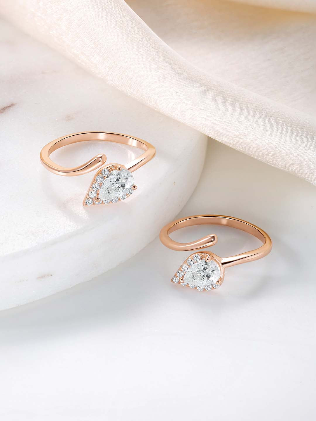 Delicate CZ Toe Rings