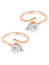 Delicate CZ Toe Rings