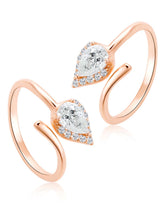 Delicate CZ Toe Rings