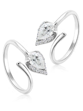 Delicate CZ Toe Rings