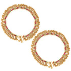 Ethnic Beaded Bridal Anklet Pair