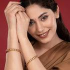 Marquise CZ Textured Bangle Set