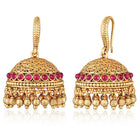 Kundan Look Jhumka Earrings | Traditional & Elegant – Peora