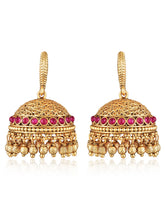 Kundan Look Jhumka Earrings | Traditional & Elegant – Peora