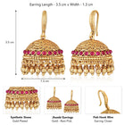 Kundan Look Jhumka Earrings | Traditional & Elegant – Peora