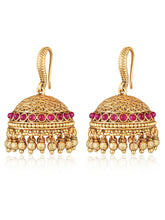 Kundan Look Jhumka Earrings | Traditional & Elegant – Peora