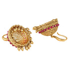 Kundan Look Jhumka Earrings | Traditional & Elegant – Peora