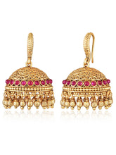 Kundan Look Jhumka Earrings | Traditional & Elegant – Peora