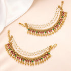 Sparkling Studded Ethnic Earring Chain