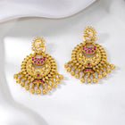 Stylish Faux Kundan Danglers Earrings