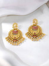 Stylish Faux Kundan Danglers Earrings