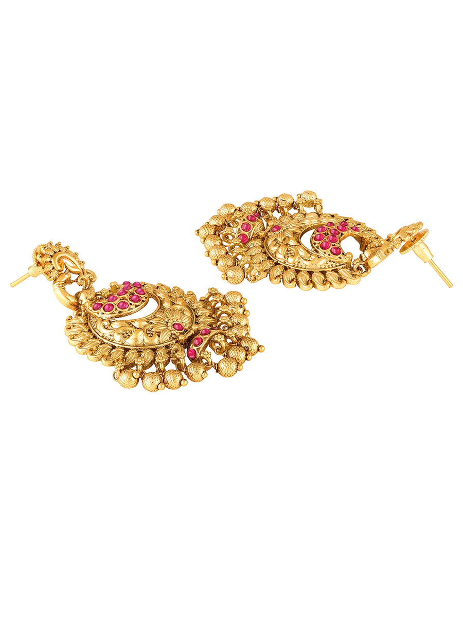 Kundan Danglers Earrings | Elegant Traditional Designs – Peora