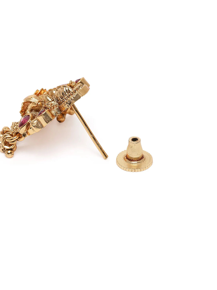 Traditional Temple Pendant Necklace Set