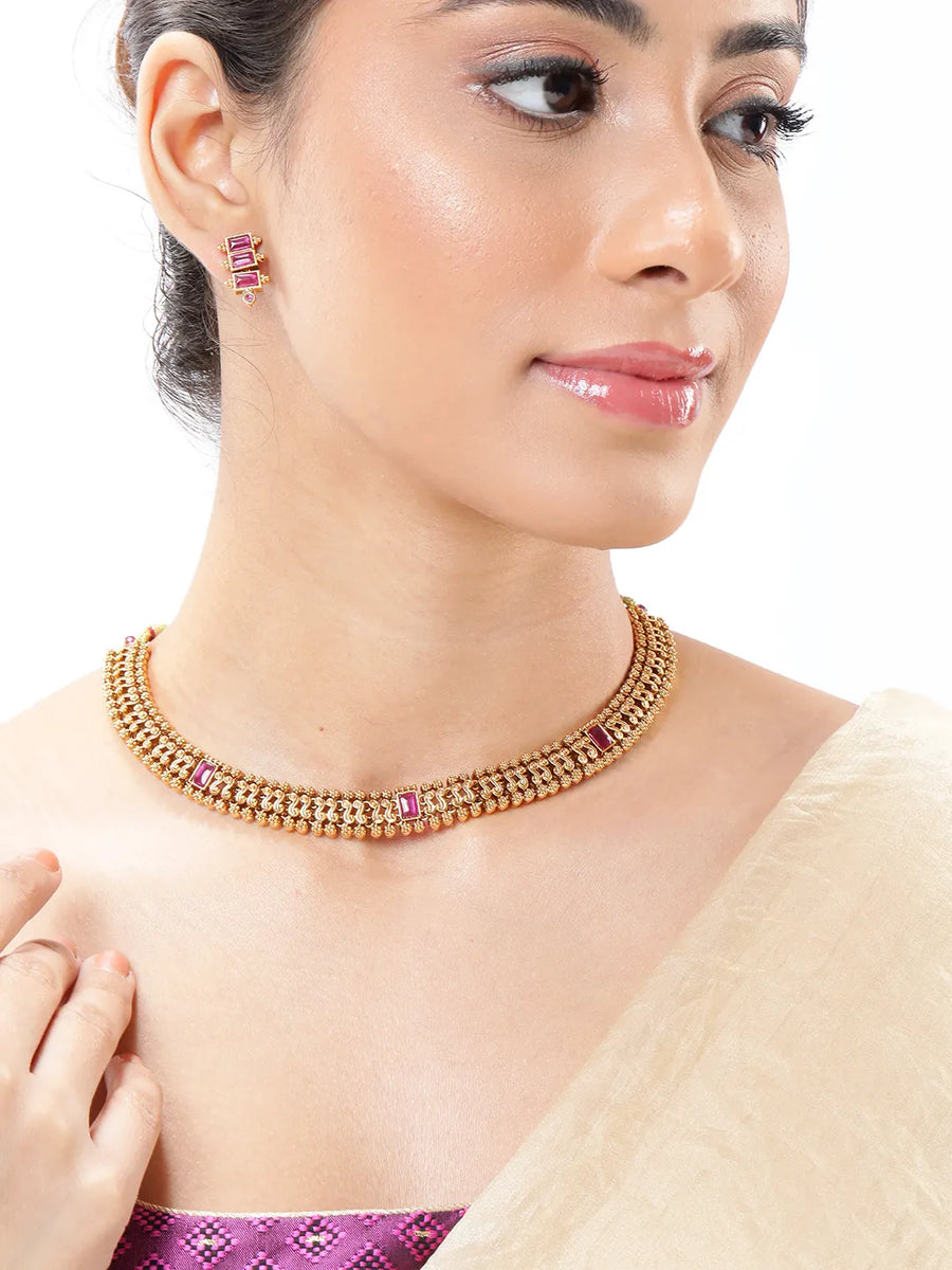 Charming Filigree Necklace Set