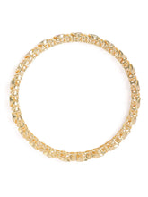 Royal Swirl Faux Ruby Stone Bangle Set