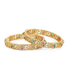 Filigree Royal Charm Stone Bangles