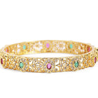 Filigree Royal Charm Stone Bangles