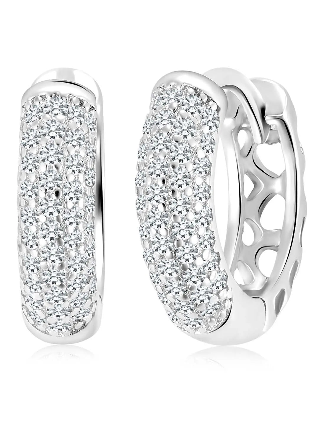Frosty Hoop Earrings – Cool & Elegant Jewelry by Peora

