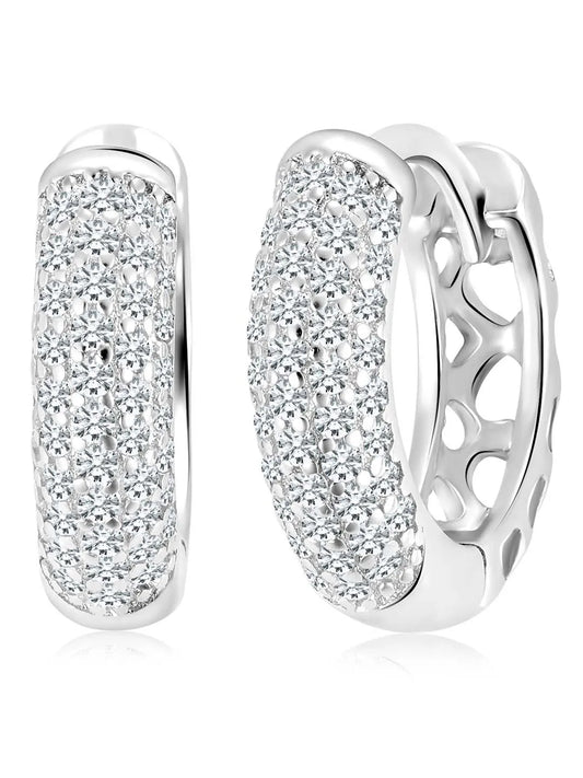 Frosty Hoop Earrings – Cool & Elegant Jewelry by Peora

