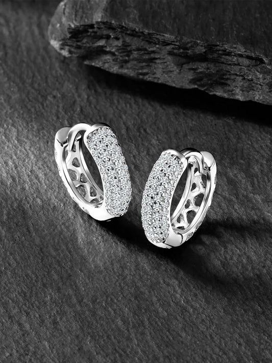 Frosty Hoop Earrings – Cool & Elegant Jewelry by Peora

