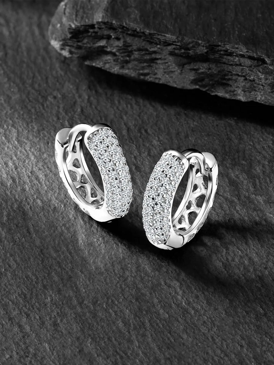 Frosty Hoop Earrings – Cool & Elegant Jewelry by Peora

