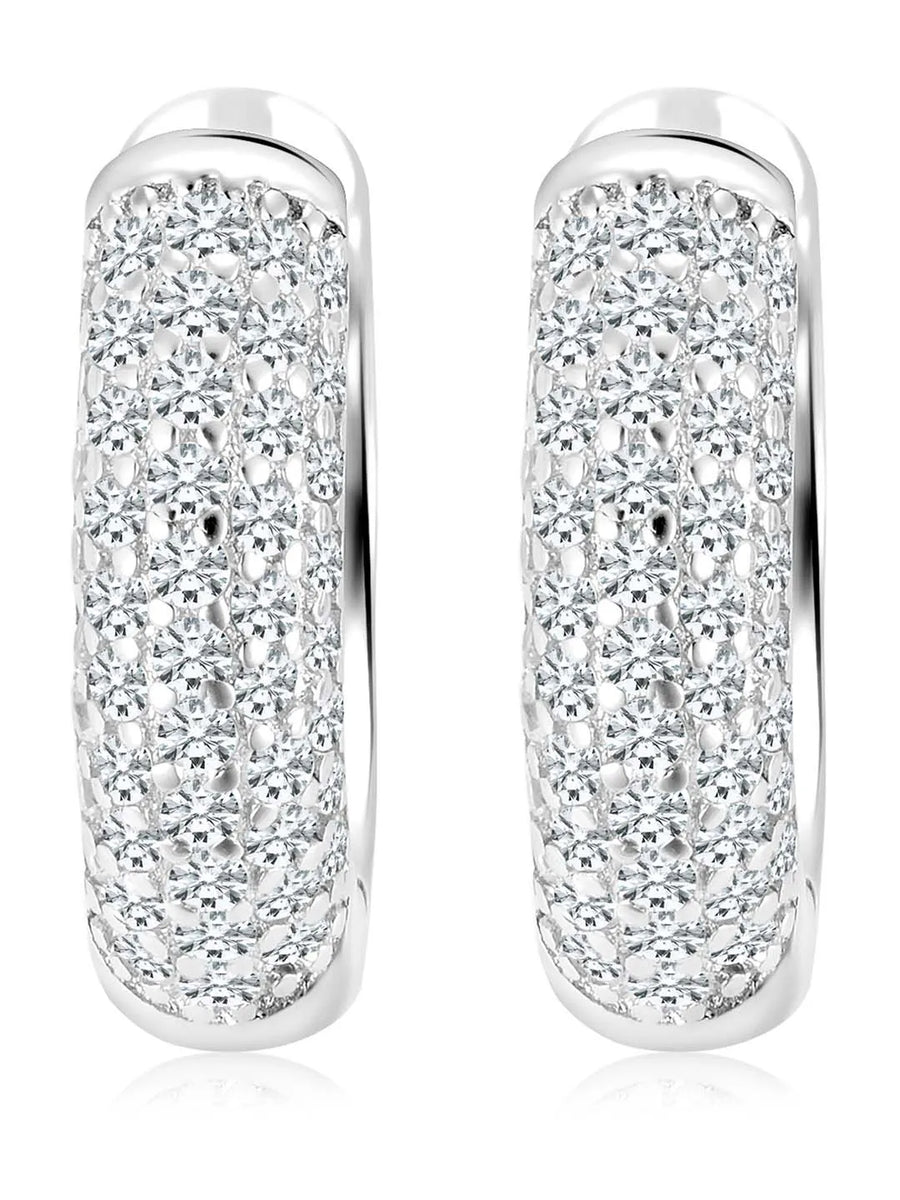 Frosty Hoop Earrings – Cool & Elegant Jewelry by Peora

