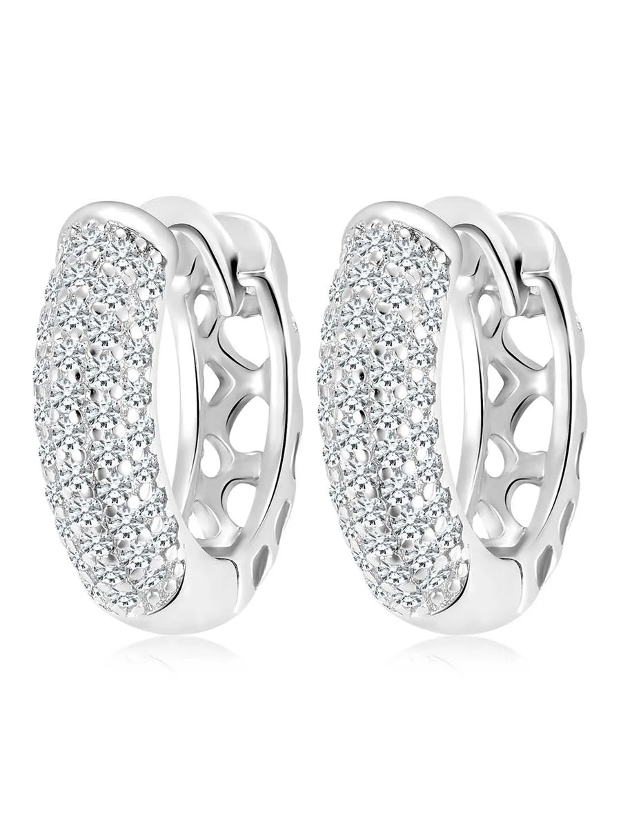 Frosty Hoop Earrings – Cool & Elegant Jewelry by Peora


